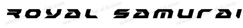 Royal Samurai Title字体转换